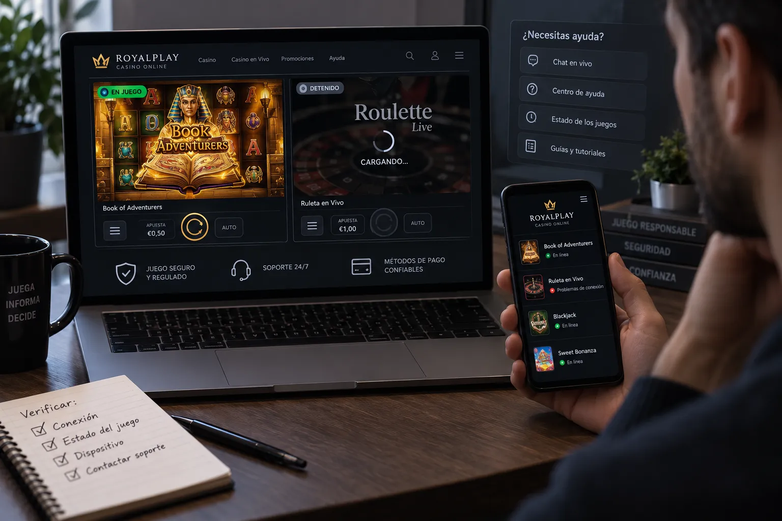 Comparación de juegos de casino para localizar un problema de rendimiento
