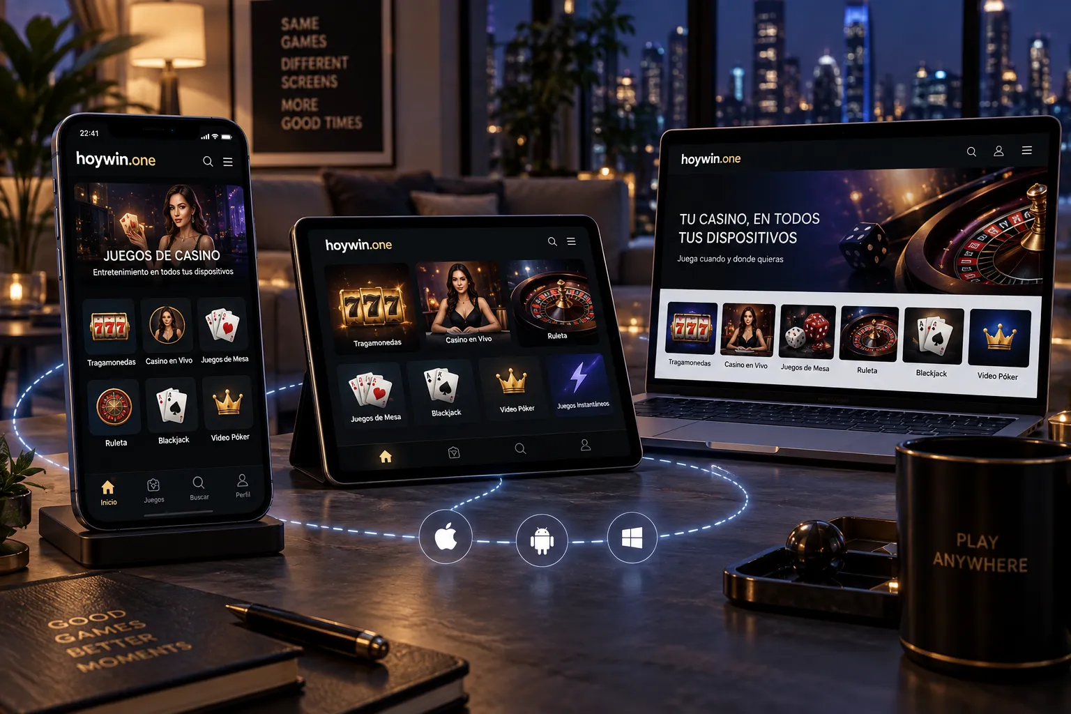 Dispositivos compatibles con juegos de casino en línea
