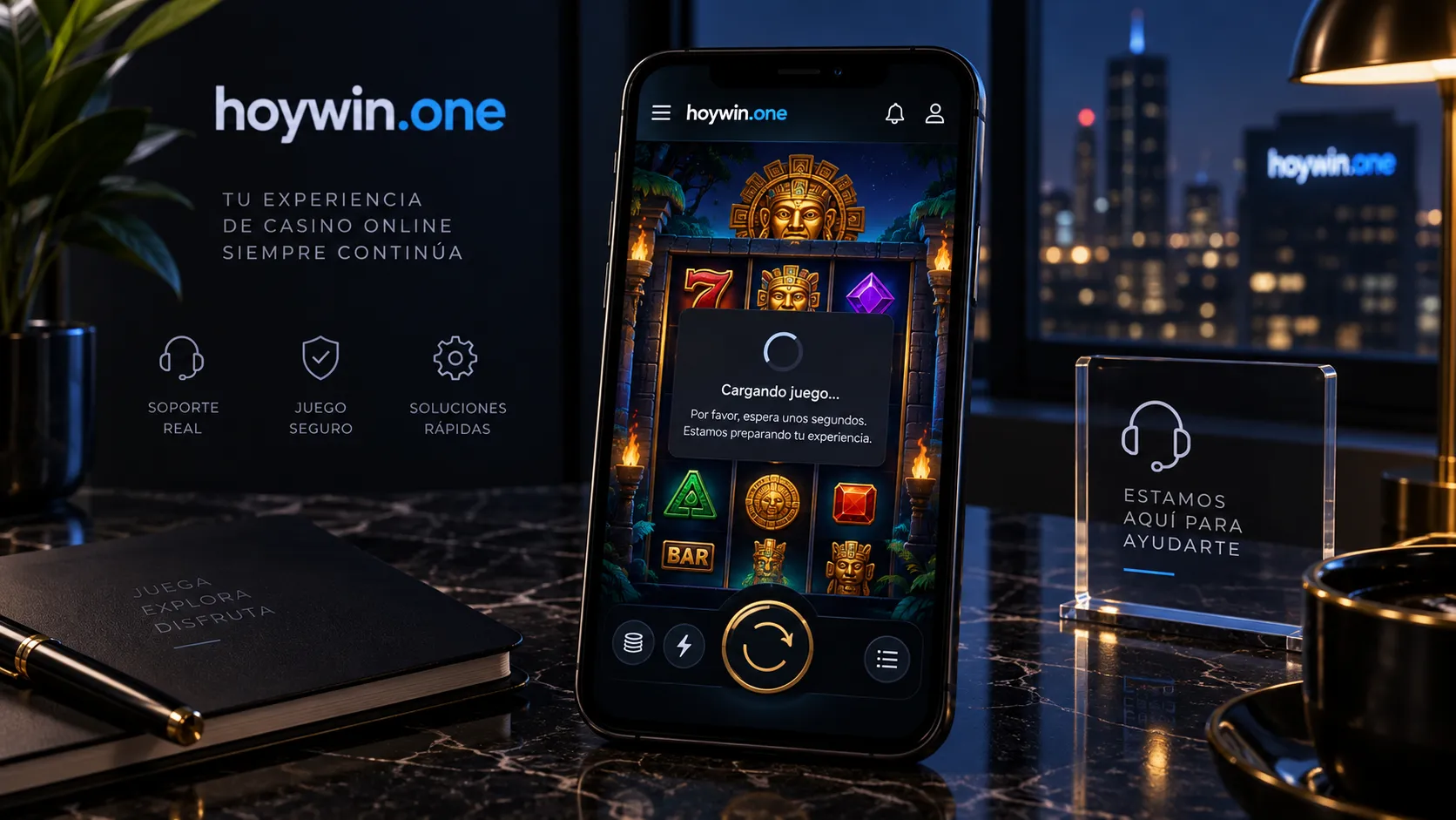 Tragamonedas online cargando en un teléfono móvil