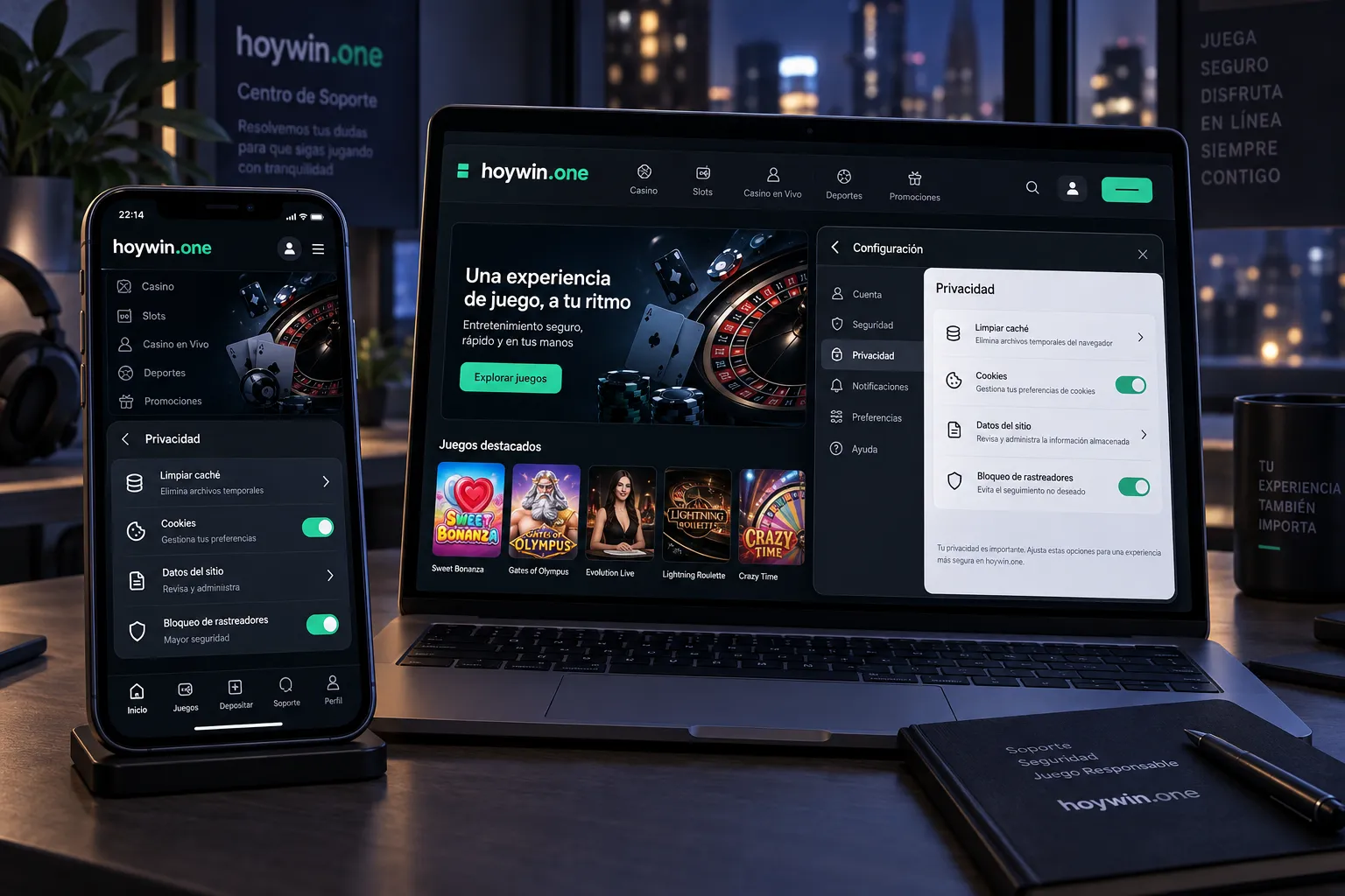 Limpieza de caché para solucionar problemas de casino online en hoywin.one